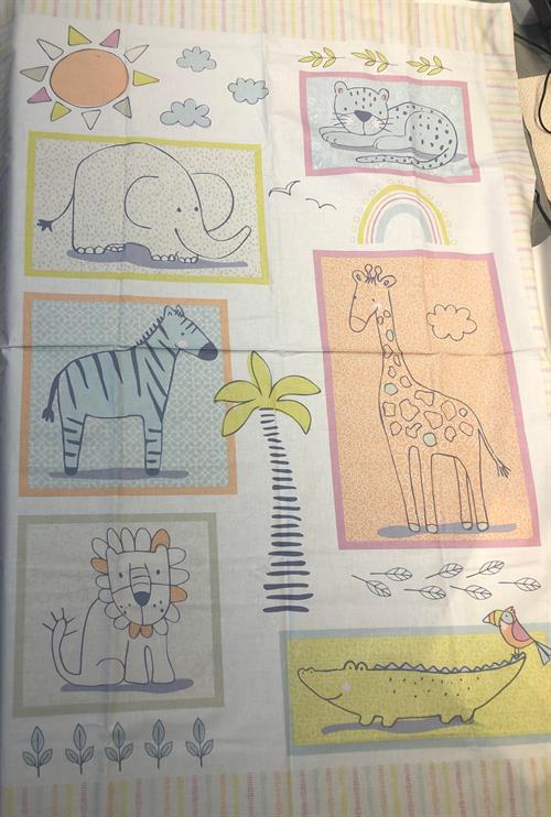 Børne panel pastel dyr 